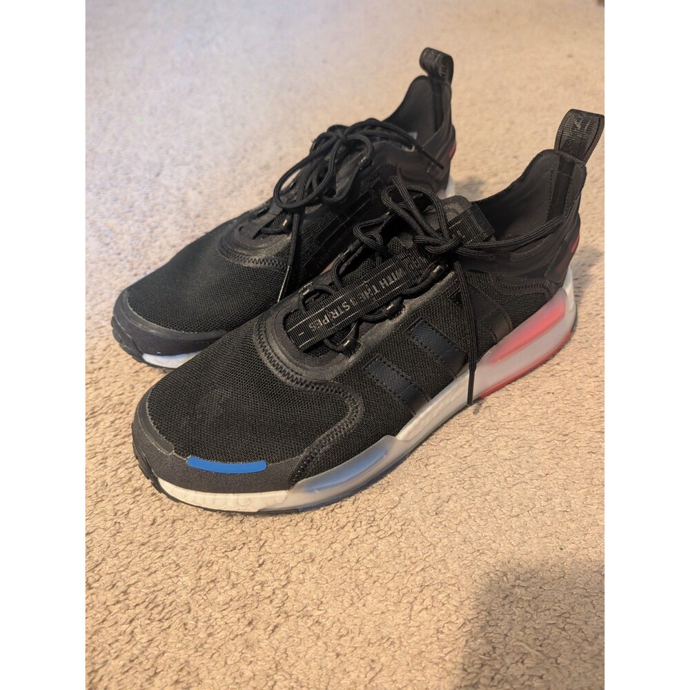 Adidas Black Sneakers GX3378 NMD V3 OG shoes mens Size 13 White red and blue